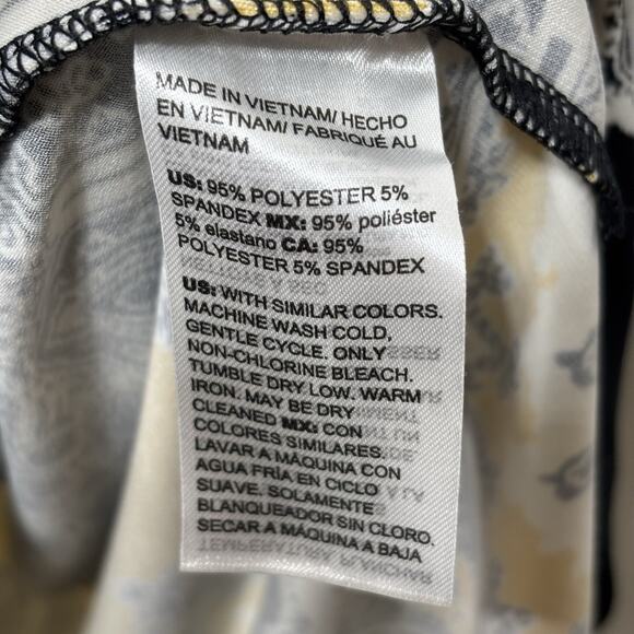 Chicos Pleated Paisley Medallion Maxi Dress Size 1 (8/10) Classic Royal Regency - Picture 5 of 10